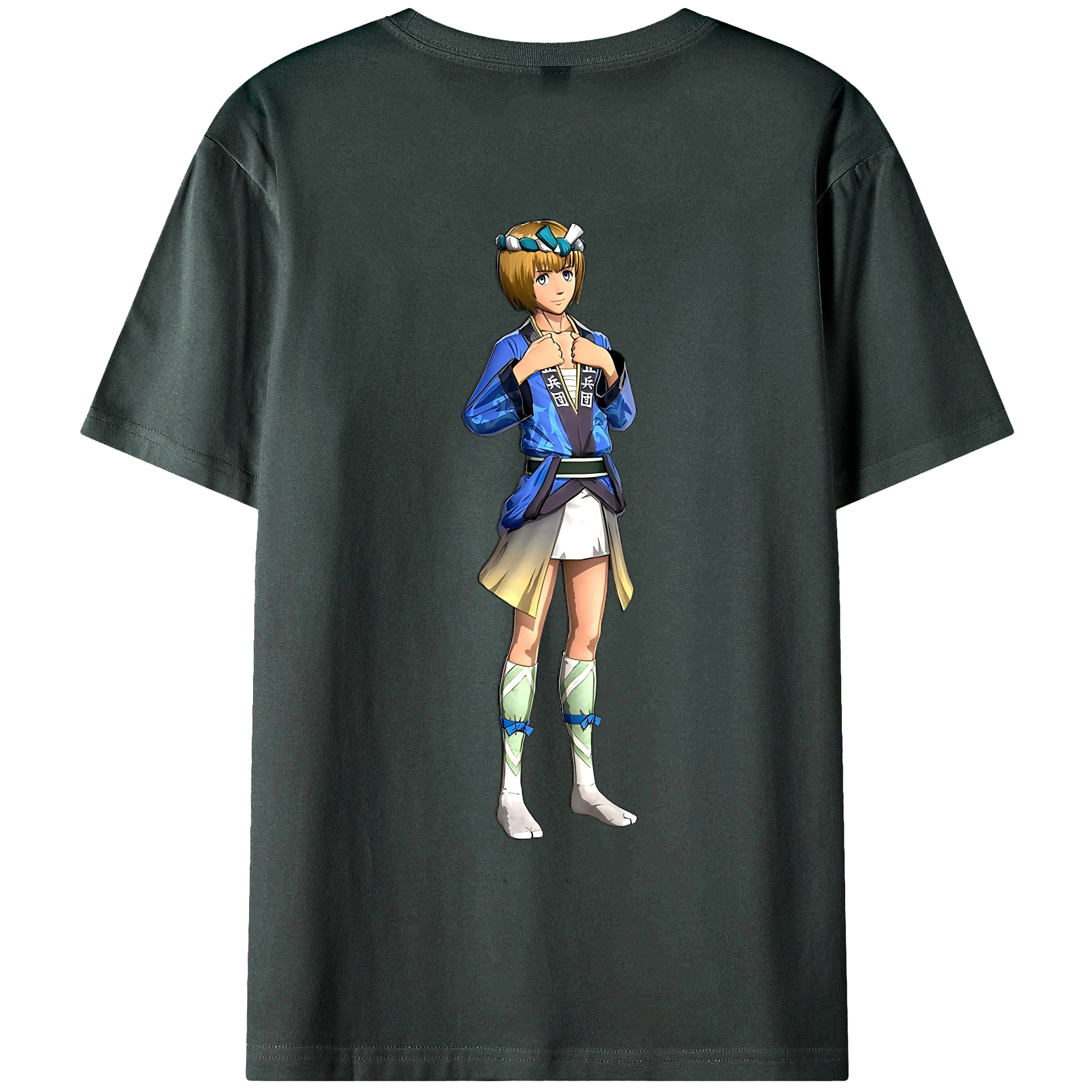 （画像用） 進撃の巨人 アルミン·アルレルト Attack on Titan Armin Arlert 綿100％ メンズ半袖Tシャツ（バックプリント） 通気性